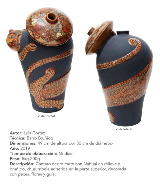 José Luis Cortéz Hernández Tonalá Jalisco barro bruñido ceramics